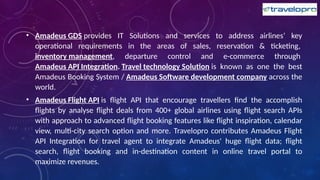 Amadeus API, Amadeus Travel Software, Amadeus Solutions | PPTX