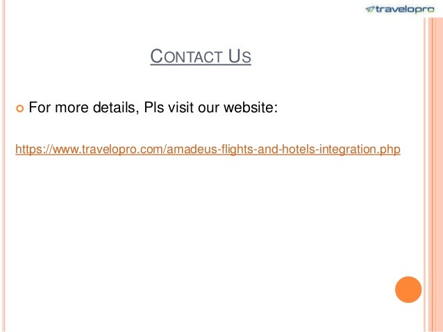 Amadeus flight api | PPTX