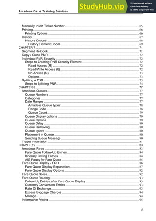 AMADEUS RESERVATION TICKETING | PDF