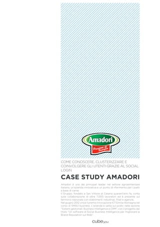 Case study Amadori & Cubeyou