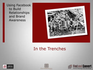 Before You BeginHave a clear idea of what you want your ad to accomplishCreate more visibility or traffic to your Facebook presenceTest the effectiveness of a changeUse Facebook audience to drive more traffic to your websiteEstablish a baselineKnow how many fans/friends you have before beginning a campaignDownload Facebook insight data before launchLink – Where do you want your visitor to goWhat is your ad message?Have a photo or imageFacebook Ad Guidelines