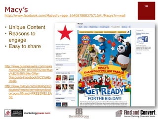 Tracking Your Facebook Business PageUse the Static FBML application to create a tabAdd the analytics code from FBGAT to any place on pageTracking visits to your wallCreate a FBML and edit application settings to make it a boxAdd to wallSocial Media Examiner