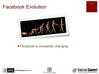 A Facebook Profilehttp://www.facebook.com/bernie.borges http://facebook.grader.com/user/gradePurpose:Share personal, business and common interests with others by posting content 