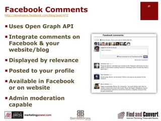 Facebook Page TipsAdd identity to your post to increase engagement.Network in unrelated businesses.Photostrip: custom 970 by 680 pixels with CTAReset the order so Welcome to the bottom.Ads can go to fan page tabs.