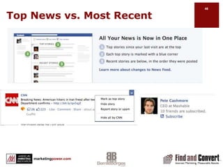 You must have a profile to create vanity URL for a business pageMinimum of 25 “Likes” for business page URLSelect a name with relevant keywords for search valueCreating a Vanity URLhttp://www.facebook.com/username