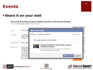 EventsEvents targeted to peopleEvents listed byYour invitesYour friends invitesDifficult to find events in search with specific nameSuccessful events take marketing effort