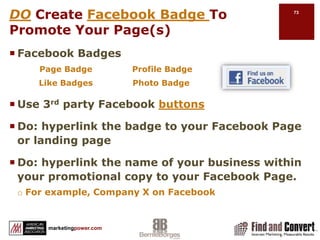 Promoting Your Business Pagehttp://www.socialmediaexaminer.com/20-ways-to-promote-your-facebook-fan-page/