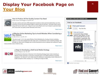 Promoted StoriesAdvertising your page posts.Set up with same filters as Facebook advertising.Adds more exposure to your content.You pay when someone clicks through to your content.