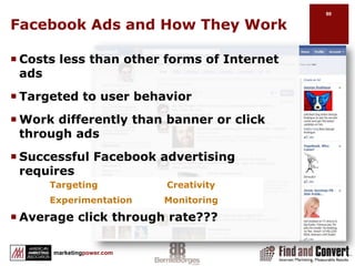 Contests & Competitionshttp://www.facebook.com/promotions_guidelines.phpMust follow Facebook rulesMust use appsPage Likes can not be used as entry into a contestDefine goals of the promotionDefine conversions