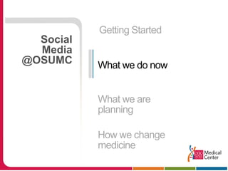 “Conduct that would be illegal or a violation of a Medical Center or University policy in the “offline” world would still be illegal or a violation of the policy when it occurs online.”PolicyPolicy Online: https://onesource.osumc.edu/sites/policies/Documents/Policy%2005-05_Social%20Media_011310%20(00063276).PDF