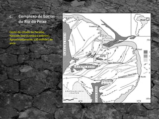 Oeste do estado da Paraíba,
Neocomiano (Cretáceo Inferior).
Aproximadamente 130 milhões de
anos.