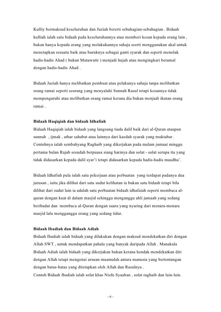 Amalan bidaah dalam masyarakat melayu