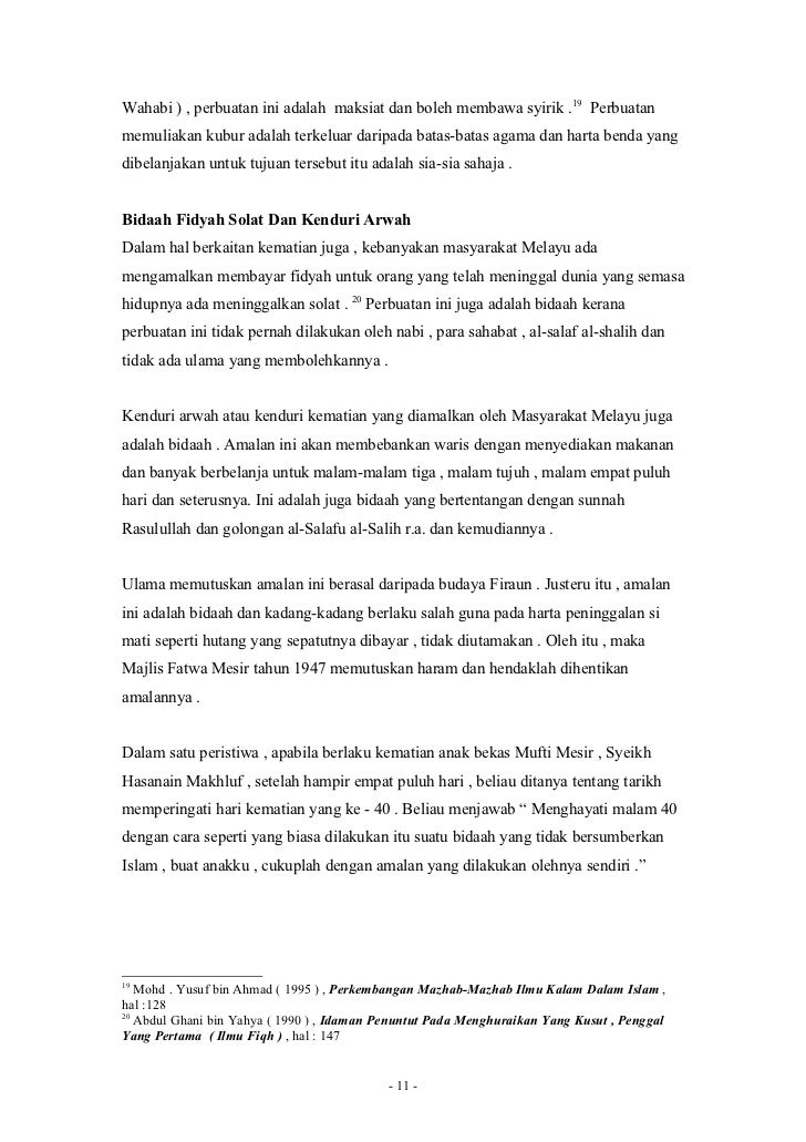 Amalan Bidaah Dalam Masyarakat Melayu