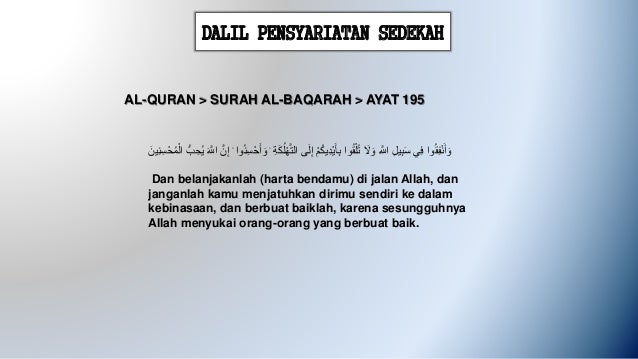 Bersedekah Adalah Contoh Dari Sikap