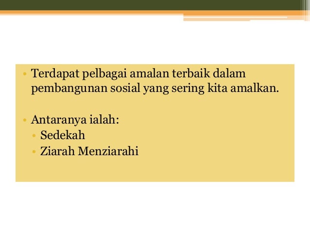 Amalan Terbaik Dalam Pembangunan Sosial