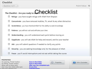 Checklist 