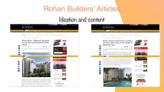 Rohan Builders’ Articles
Ideation and content
 