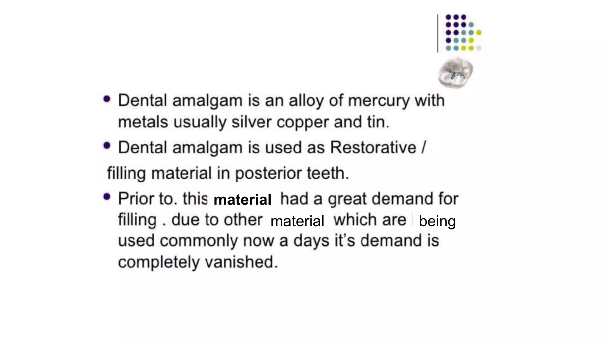 Amalgam alternatives PPT