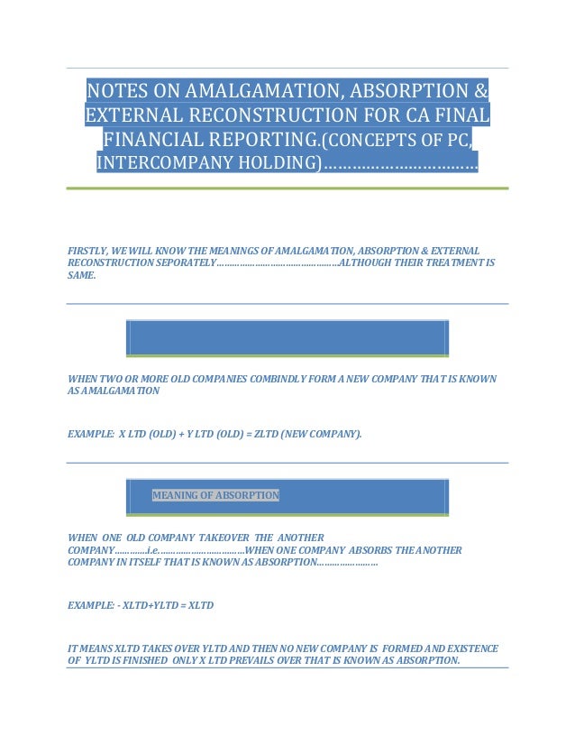 Ca final forex notes