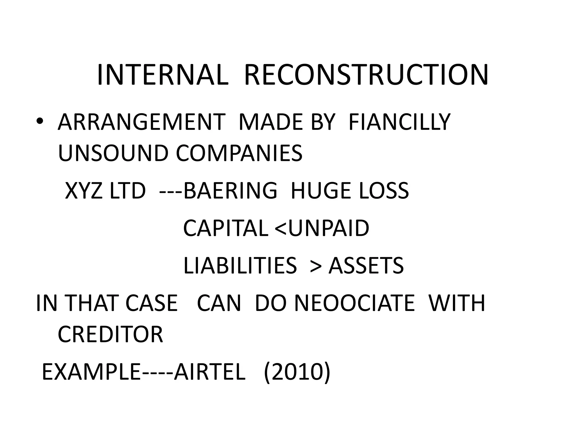 Amalgamation ,absorption ,external reconstruction ` PPT