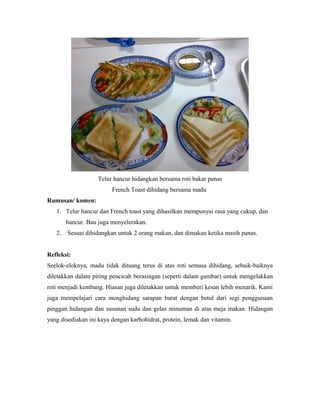 Amali Resipi French Toast Nasi Ayam Chocolate Chip Cookies Etc