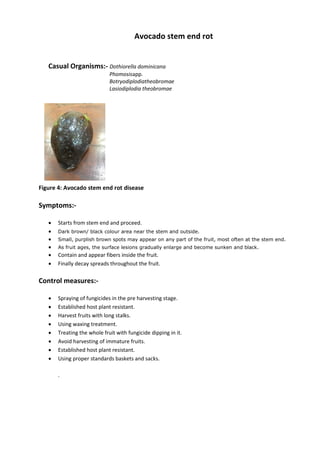 Identification of Post harvest Diseases of Fruits, Vegetables and their ...