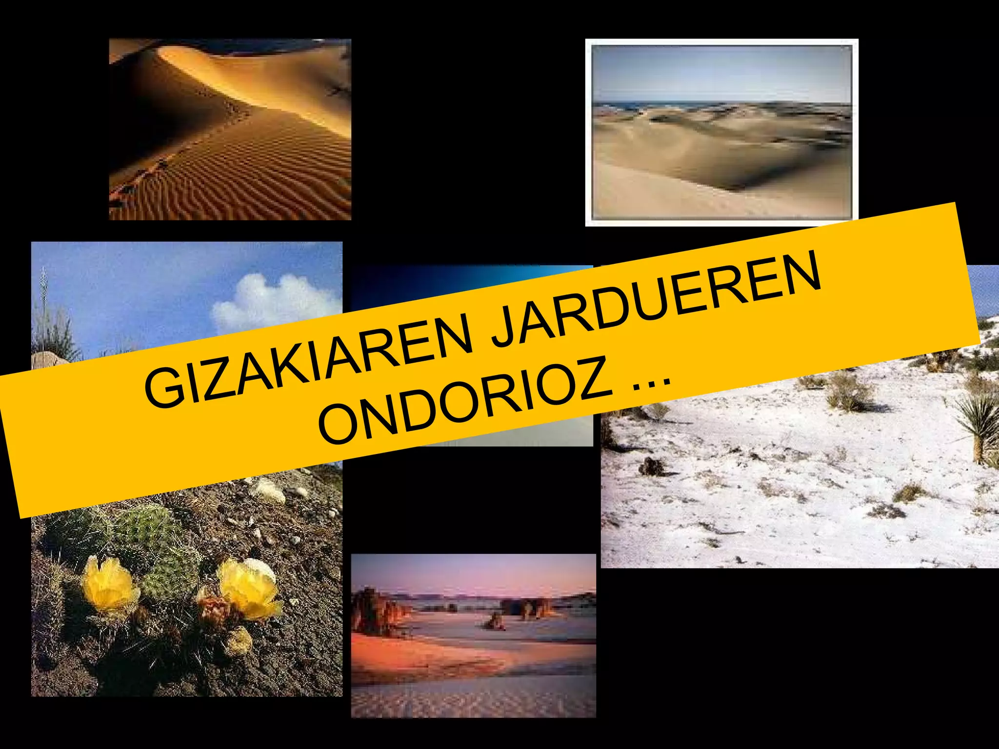 GIZAKIAREN JARDUEREN ONDORIOZ ... 