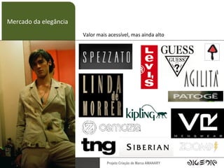 Mercado da elegância Valor mais acessível, mas ainda alto 