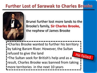 Loss of North Borneo (Sabah) to the BritishTo counter balance made by James Brooke, the British made an agreement  with the sultanJuly 1865, Sultan Abdul Momin had to sign an agreement in leasing  North Borneo (Sabah) to Clause Lee Moses, the United States Council  General in BruneiSultan received $ 4,500 annually and $4,000 to PengiranTemenggongAnakHashim