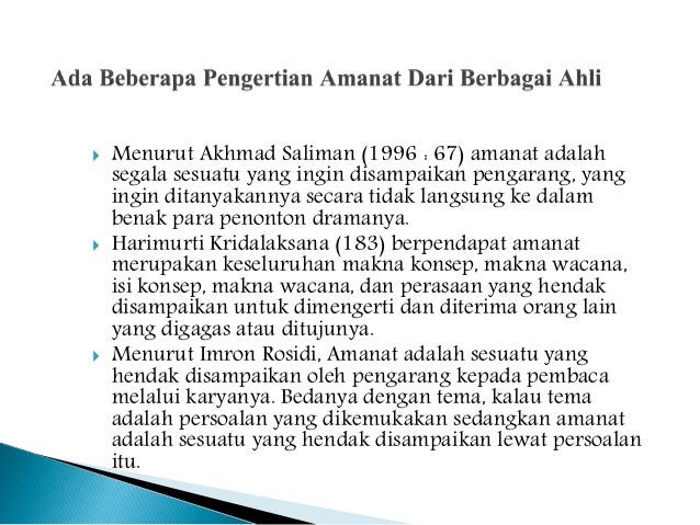 Pengertian Amanat Menurut Para Ahli Kaisar Soal