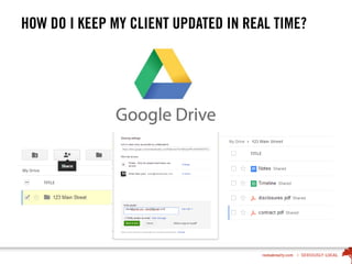 HOW DO I KEEP MY CLIENT UPDATED IN REAL TIME?
 