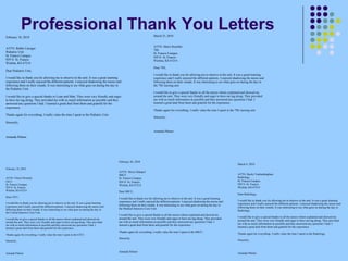 Professional Thank You Letters 