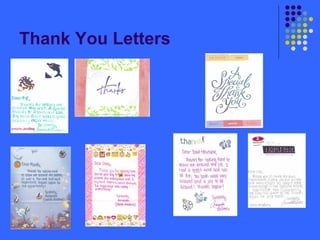Thank You Letters 