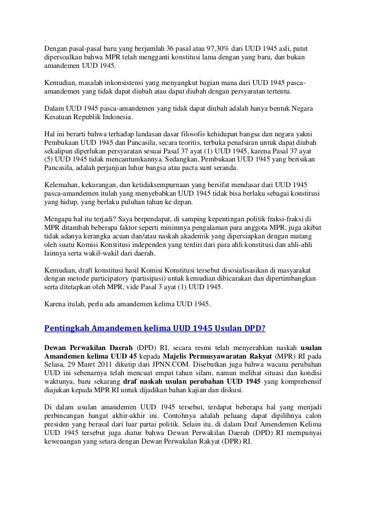Uud 1945 Amandemen 4 Pdf Uud 1945 Amandemen 4 Pdf