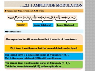 AM and FM modulation.pptx - this presentation shows the fundamentals ...