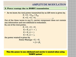 AM and FM modulation.pptx - this presentation shows the fundamentals ...