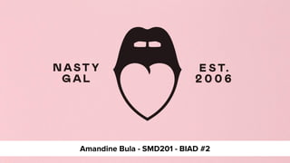 Amandine Bula - SMD201 - BIAD #2
 