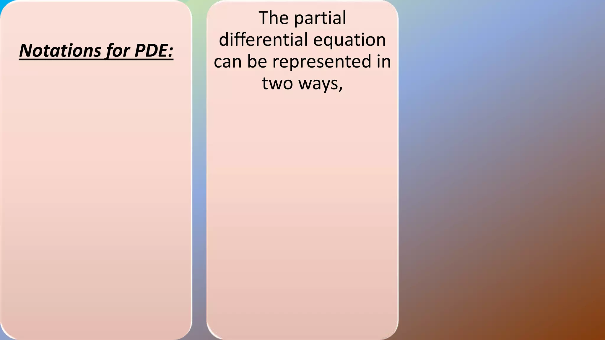 Histroy of partial differential equation | PPTX