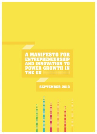 A Manifesto for Entrepreneurship and Innovation to Power Growth in the EU