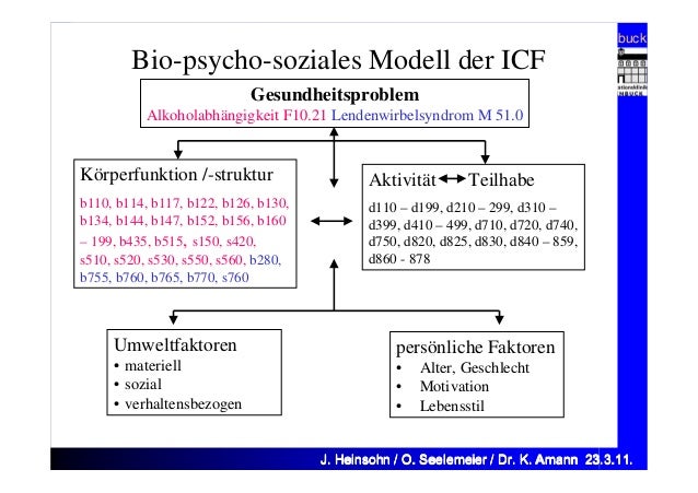 Bio Psycho Soziales Modell Icf Amann Klaus - icf e dipendenze