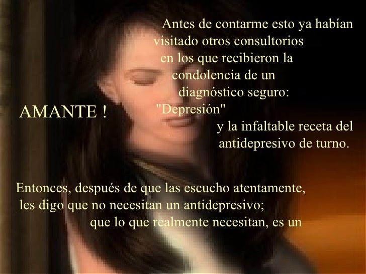 Hay que buscarse un Amante