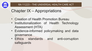 Ra 856 Comprehensive Overview of RA 11223 Universal Health Care Act and PD 856 ...