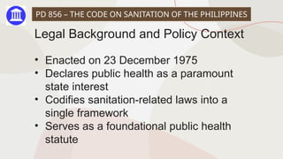 Ra 856 Comprehensive Overview of RA 11223 Universal Health Care Act and PD 856 ...