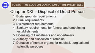 Ra 856 Comprehensive Overview of RA 11223 Universal Health Care Act and PD 856 ...