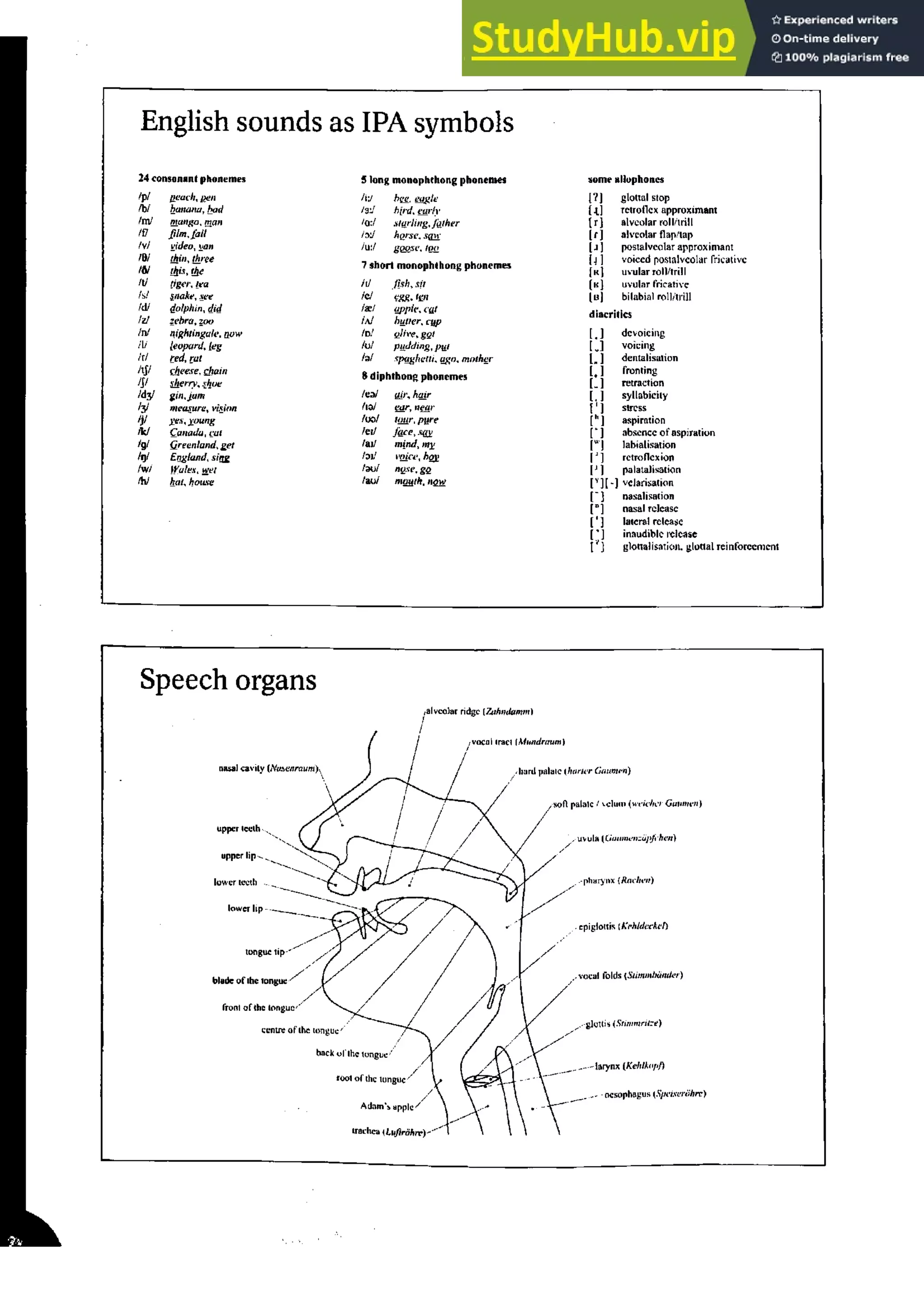 Phonology Notes.pdf A Manual Of English Phonetics And Phonology | PDF | Education