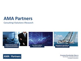 AMA Partners
Consulting I Solutions I Research
 
