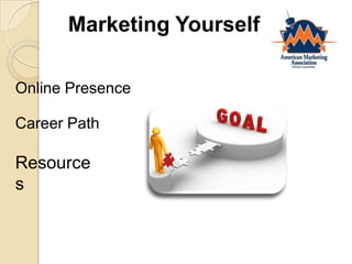 Marketing Yourself Online Presence Career Path Resources 