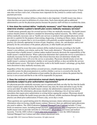 Ama prepare that claim taking an active approch to the claims ...