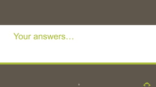 Your answers…
8
 