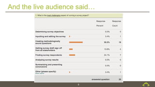 And the live audience said…
9
 